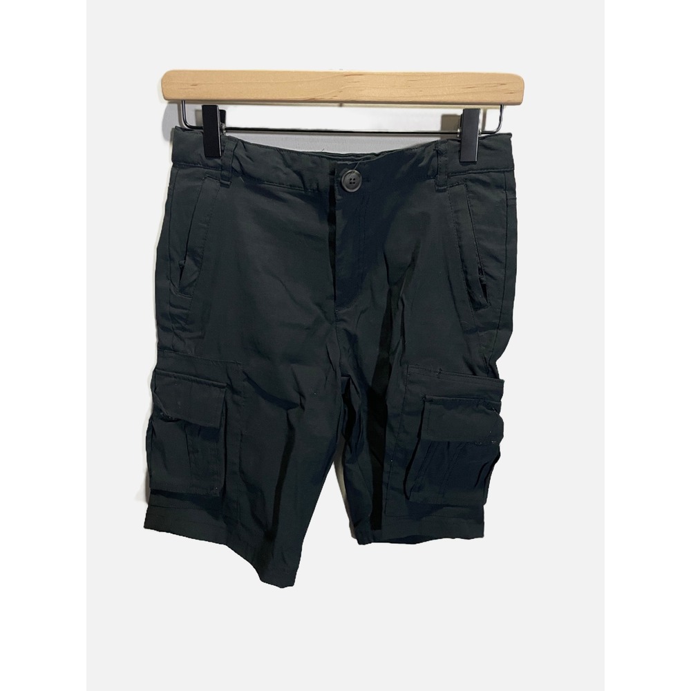 Cat & Jack Cargo Shorts Kids 10 Husky Black Utility Outdoor Casual Pocketed